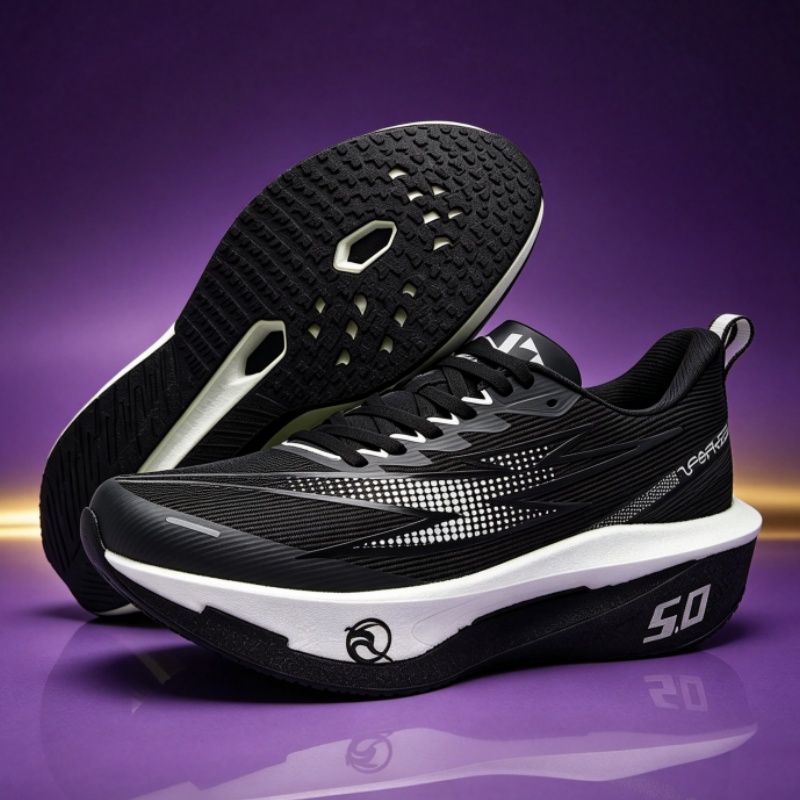 Lightweight Road Running Shoes - メンズ ランニングシューズ、オフロードシューズ、クッション性、ジョギング用、滑り止め、通気性、メッシュ素材、高級感、アウトドア、カップル向け、トレーニングシューズ、レース用スニーカー
