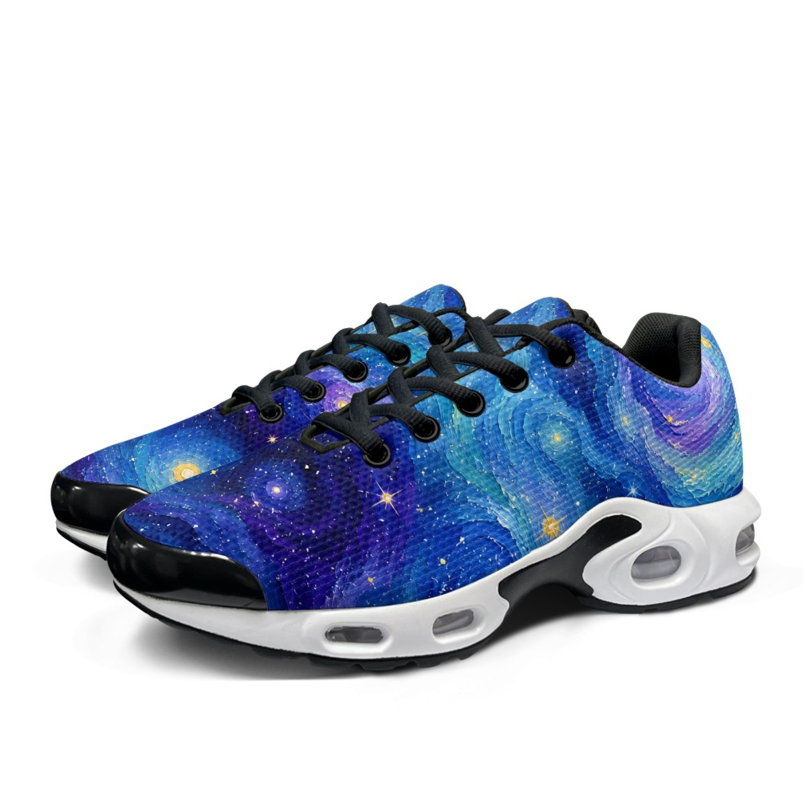 PENSTROLL 星空柄のエアクッション入りウォーキングス - Air Cushion Jogger Shoes Men のレビューと価格
