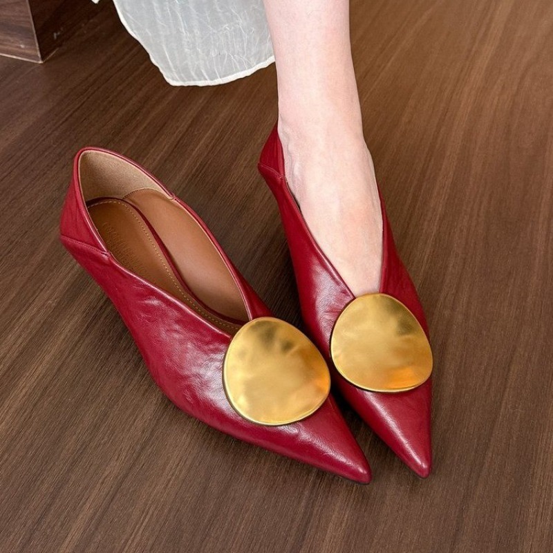 2025年春夏 ポインテッドトゥ スリッポン レディース フ - Sandals のレビューと価格