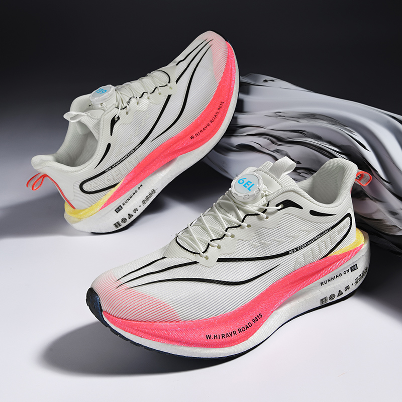 プロスポーツランニングシューズ男性用マラソンエアクッションカ - Carbon Plate Marathon Racing Shoes のレビューと価格