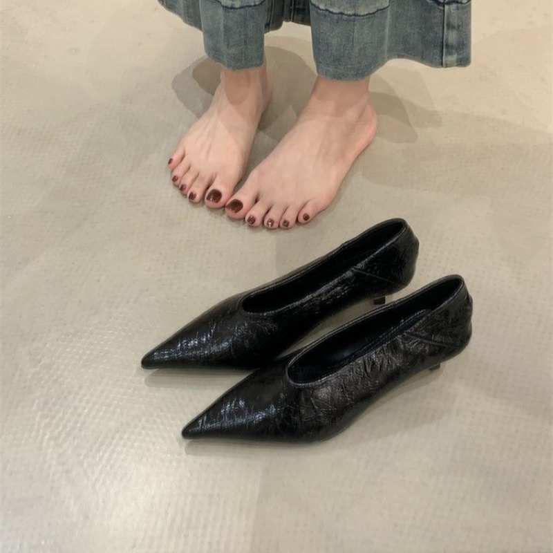 2025年秋新作 通勤風 フラットヒール 浅口 ポインテッド - Women'S Shoes のレビューと価格