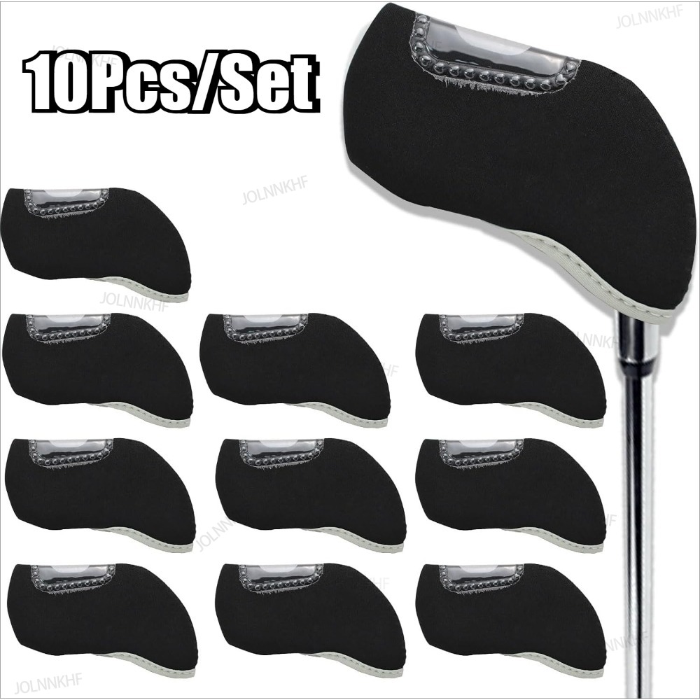 ゴルフクラブ用シースルーウィンドウ付き10個入りゴルフカバー - Heels のレビューと価格
